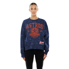 Houston Astros New Era Women's Throwback Oversized Boxy Sweatshirt | MLB Online