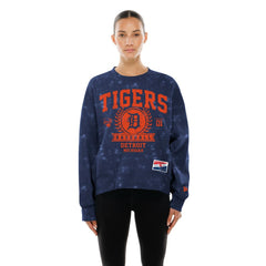 Detroit Tigers New Era Women's Throwback Oversized Boxy Sweatshirt | MLB Sale