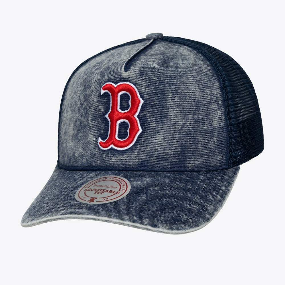 Boston Red Sox Mitchell & Ness Unisex Gameday Adjustable Trucker Hat | MLB On Sale