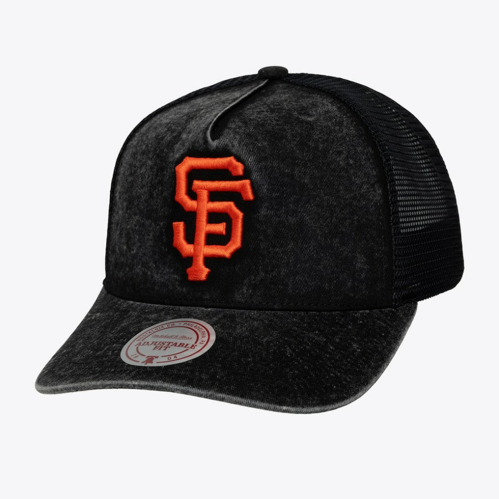 San Francisco Giants Mitchell & Ness Unisex Gameday Adjustable Trucker Hat | MLB On Sale