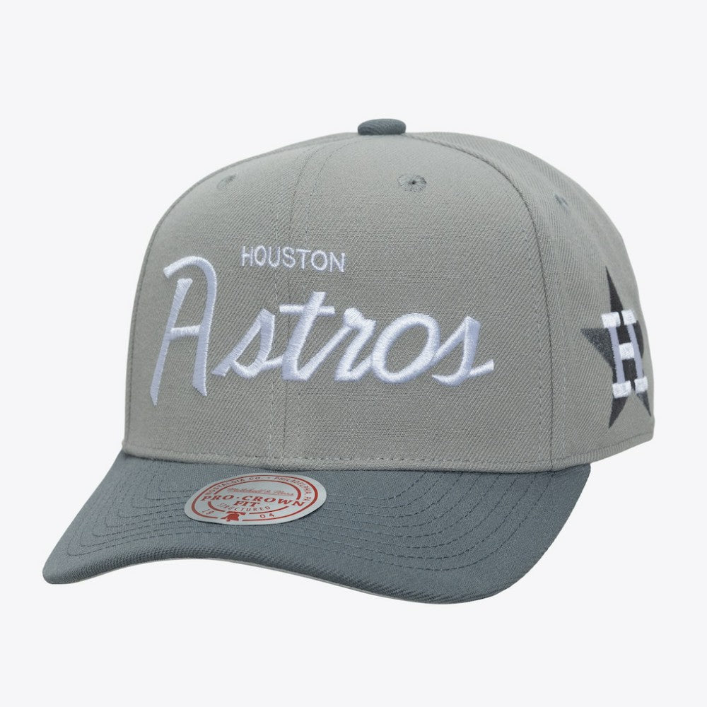 Houston Astros Mitchell & Ness Cooperstown Thunderstorm Head Coach Pro-Crown Adjustable Hat | MLB Shop