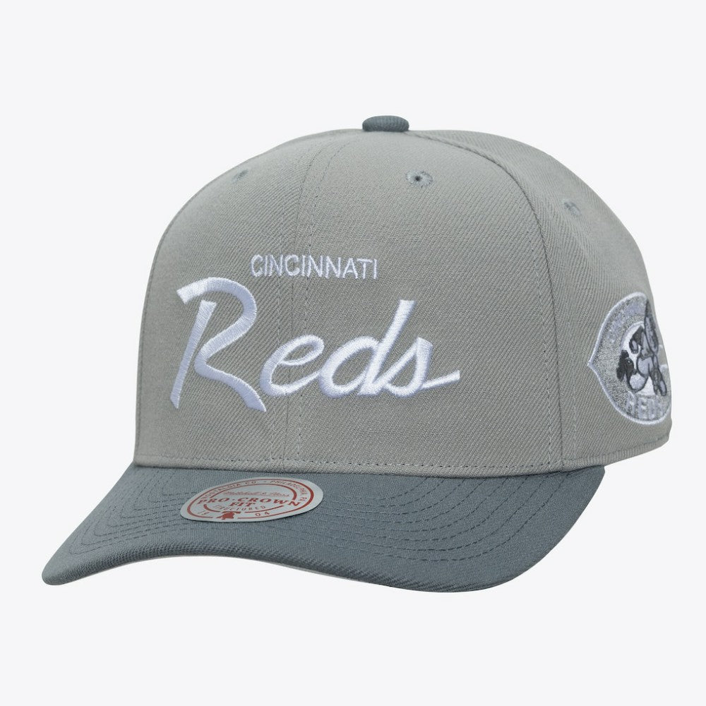 Cincinnati Reds Mitchell & Ness Cooperstown Thunderstorm Head Coach Pro-Crown Adjustable Hat | MLB US