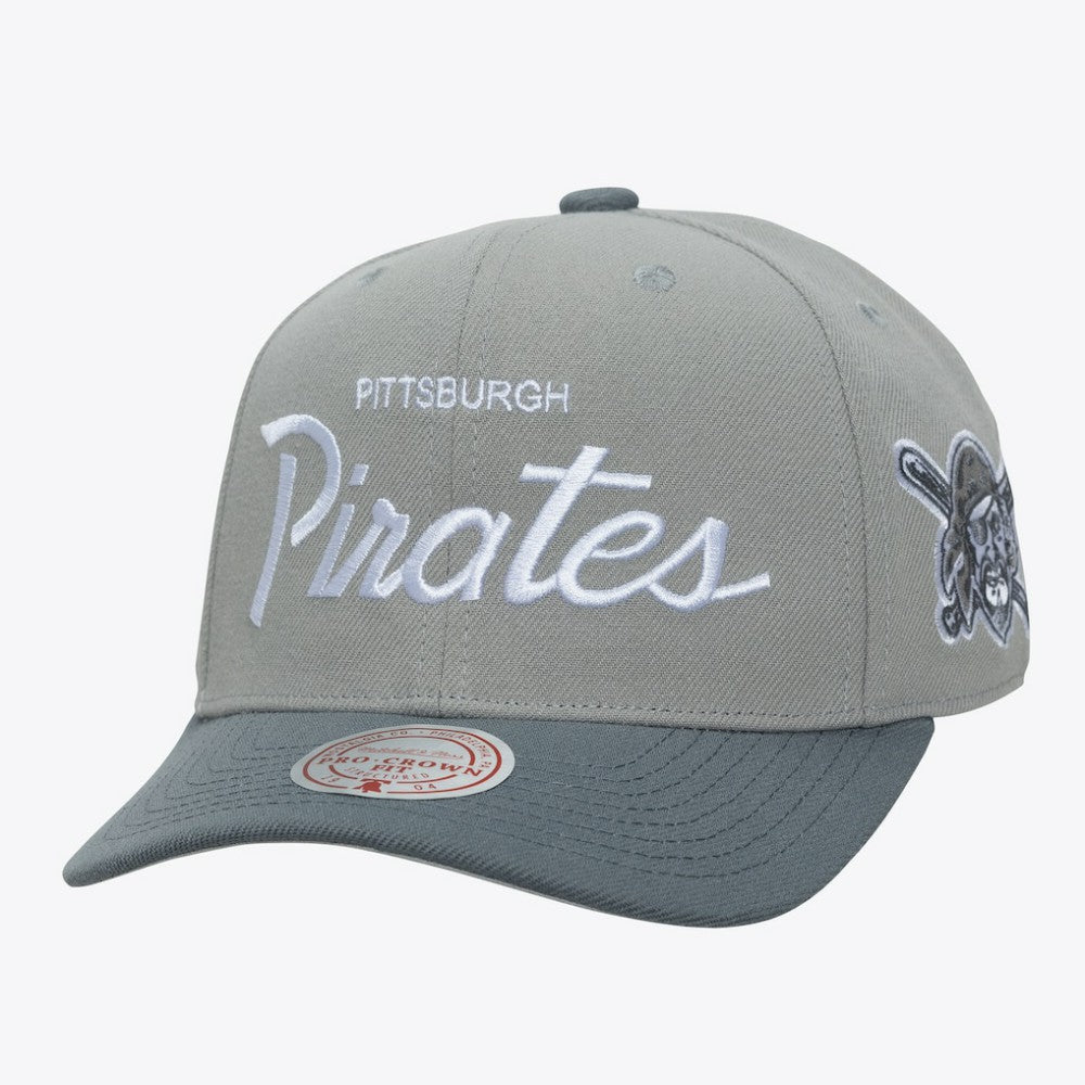 Pittsburgh Pirates Mitchell & Ness Thunderstorm Head Coach Pro-Crown Adjustable Hat | MLB On Sale