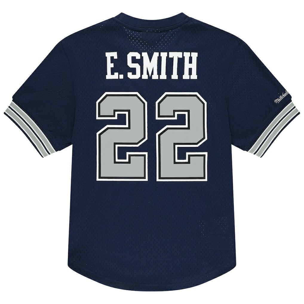Dallas Cowboys Mitchell & Ness Emmitt Smith  Retired Player Name & Number Mesh T-Shirt