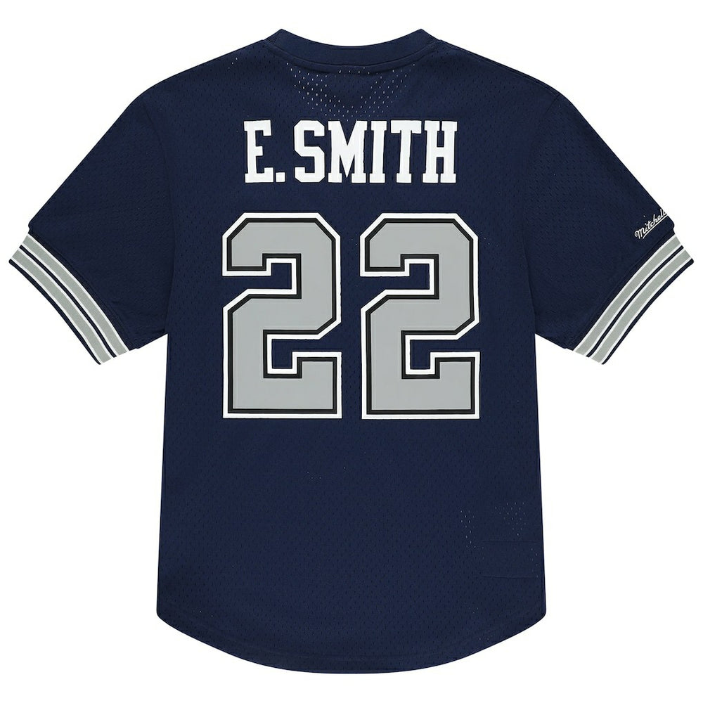 Dallas Cowboys Mitchell & Ness Emmitt Smith  Retired Player Name & Number Mesh T-Shirt