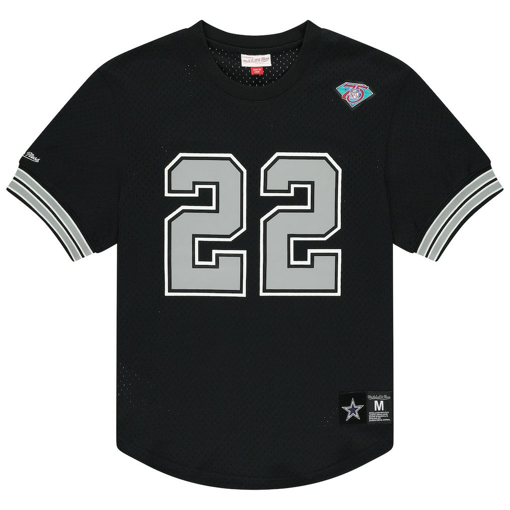 Dallas Cowboys Mitchell & Ness Emmitt Smith  Retired Player Name & Number Mesh Top