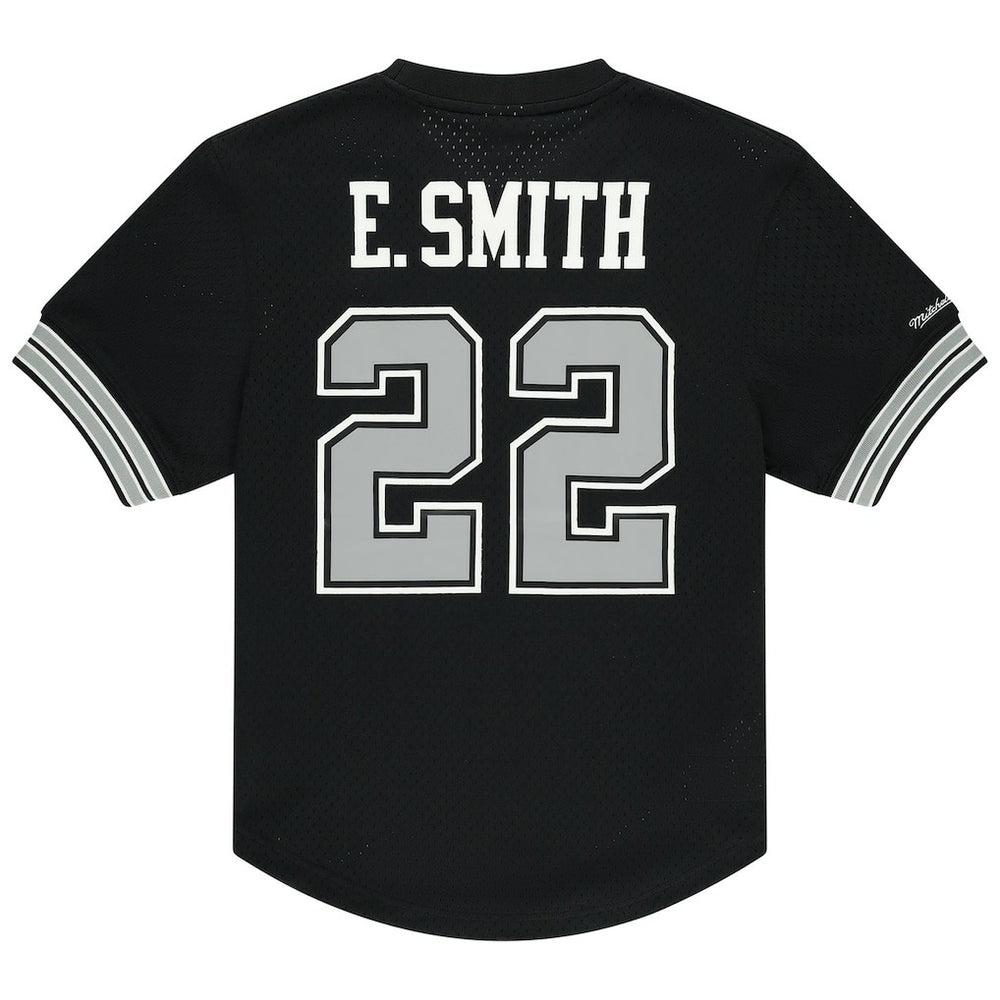 Dallas Cowboys Mitchell & Ness Emmitt Smith  Retired Player Name & Number Mesh Top