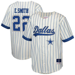 Dallas Cowboys Mitchell & Ness Emmitt Smith  Youth Retired Player Name & Number Baseball Jersey