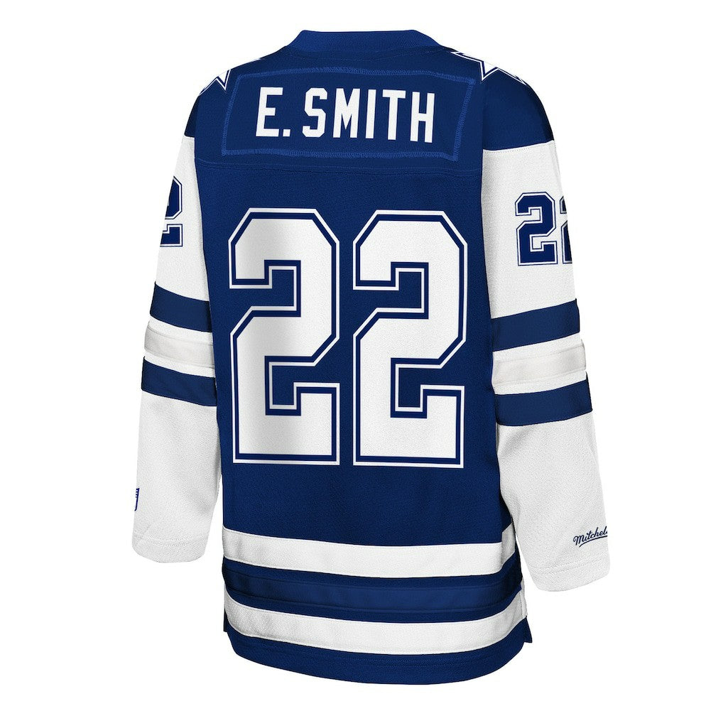 Dallas Cowboys Mitchell & Ness Emmitt Smith  Youth Hockey Fashion Jersey