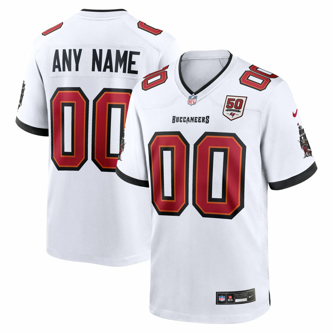 Tampa Bay Buccaneers Nike 50th Season Custom Game Jersey