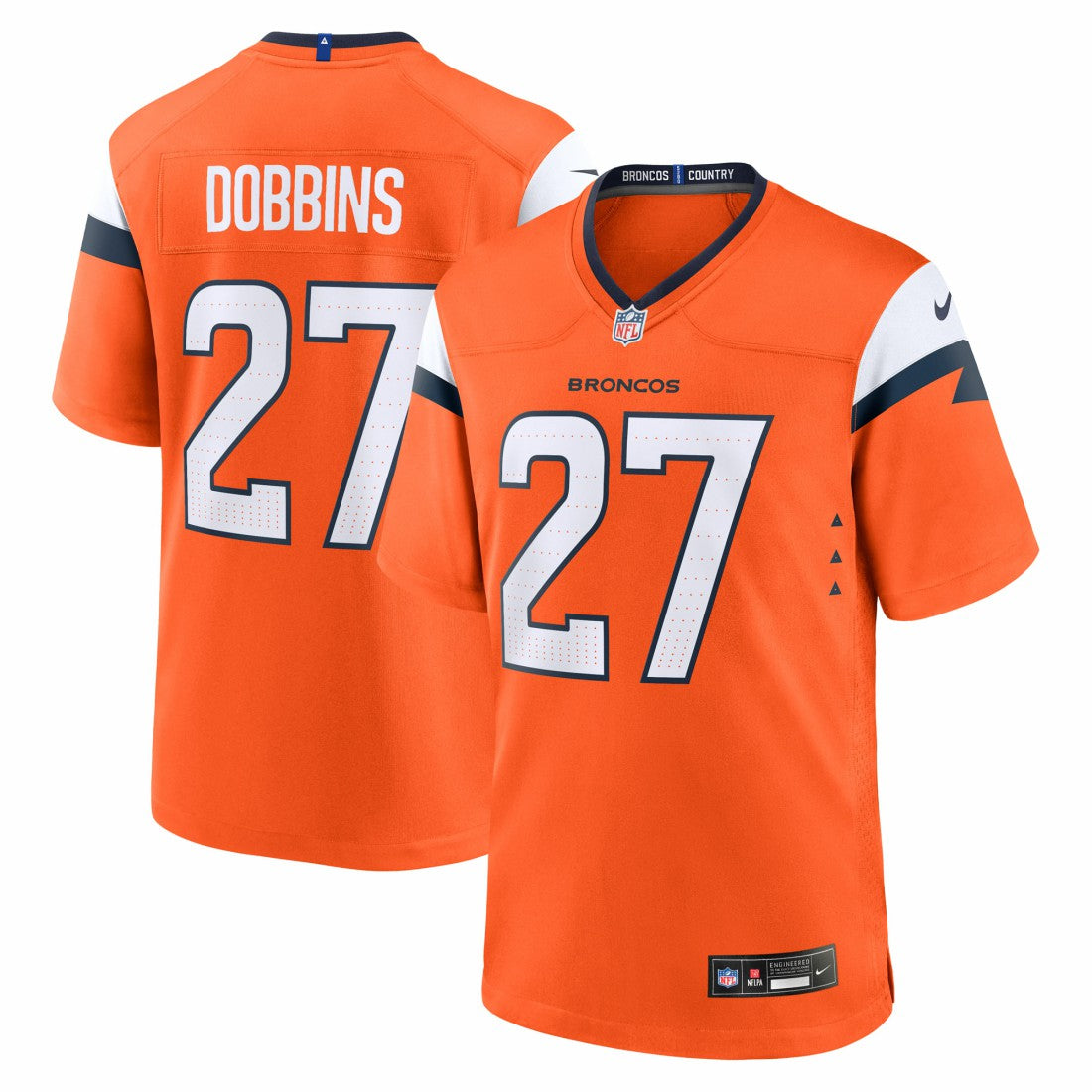 Denver Broncos Nike J.K. Dobbins  Team Game Jersey