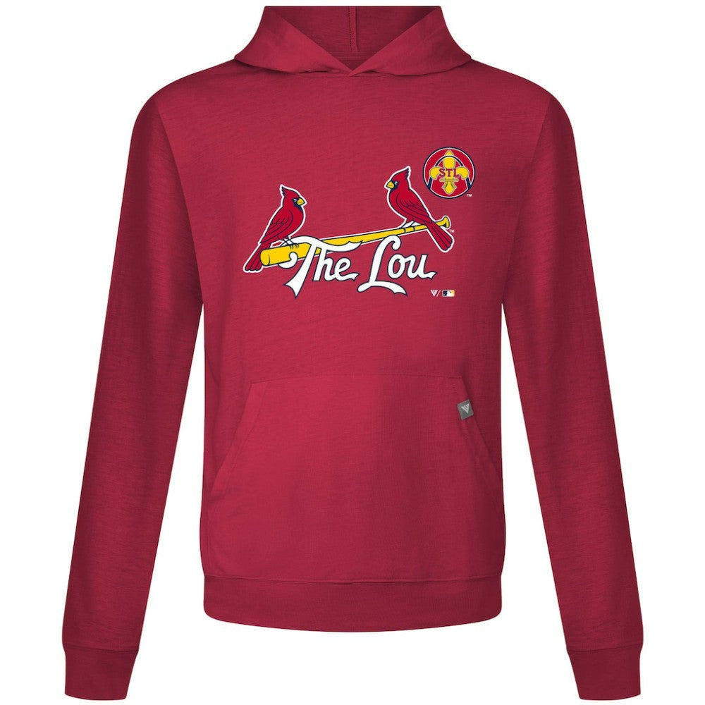 St. Louis Cardinals Levelwear City Connect Relay Core Logo Pullover Hoodie | MLB Shop