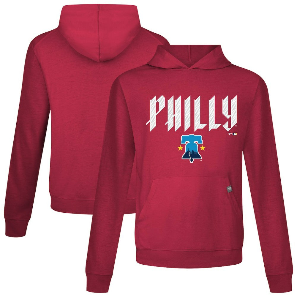 Philadelphia Phillies Levelwear City Connect Relay Back Splash Pullover Hoodie | MLB US