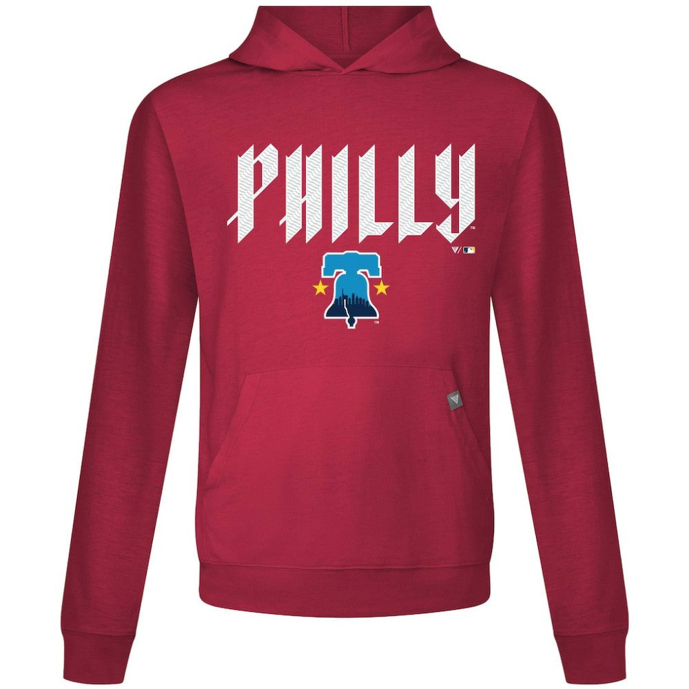 Philadelphia Phillies Levelwear City Connect Relay Back Splash Pullover Hoodie | MLB US