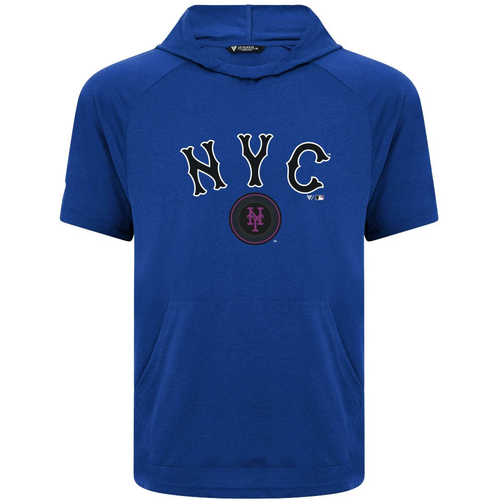 New York Mets Levelwear City Connect Phase Back Plash Hoodie T-Shirt | MLB Shop