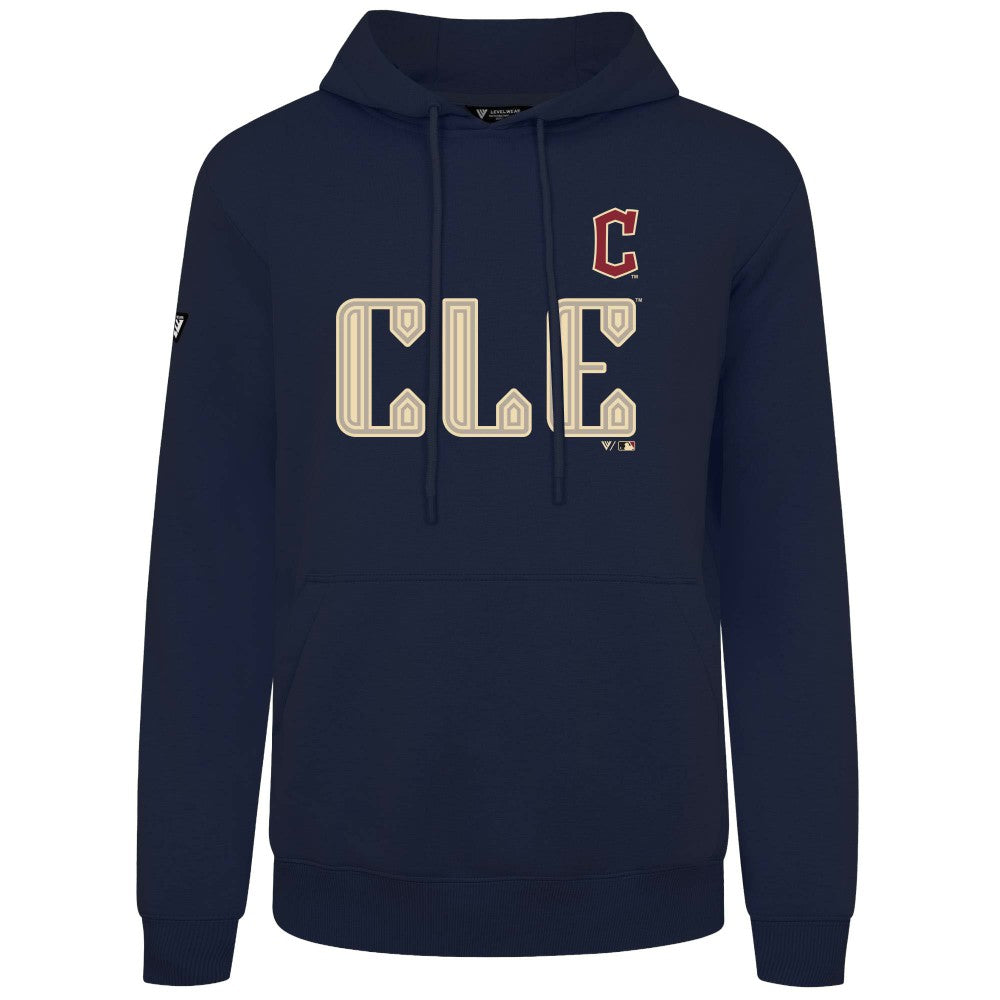 Cleveland Guardians Levelwear City Connect Podium Core Logo Pullover Hoodie | MLB US