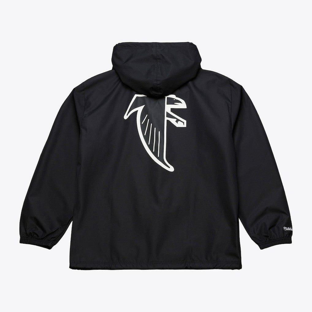 Atlanta Falcons Mitchell & Ness Coaches Full-Snap Hooded Windbreaker Jacket
