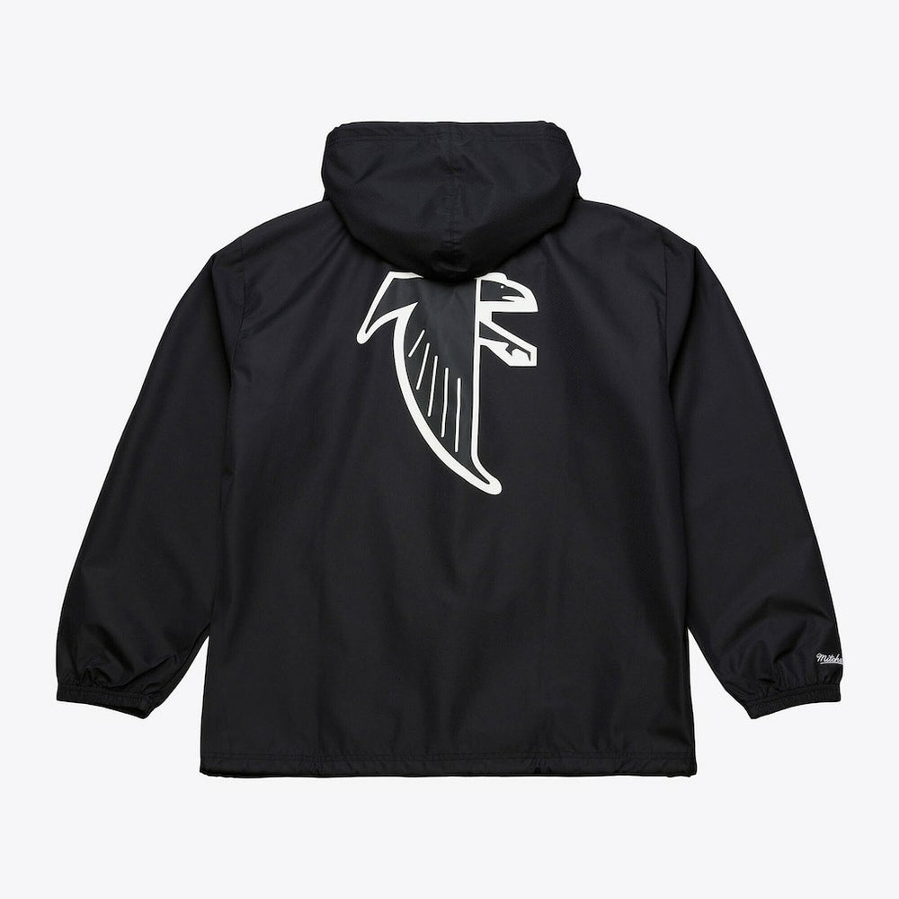 Atlanta Falcons Mitchell & Ness Coaches Full-Snap Hooded Windbreaker Jacket