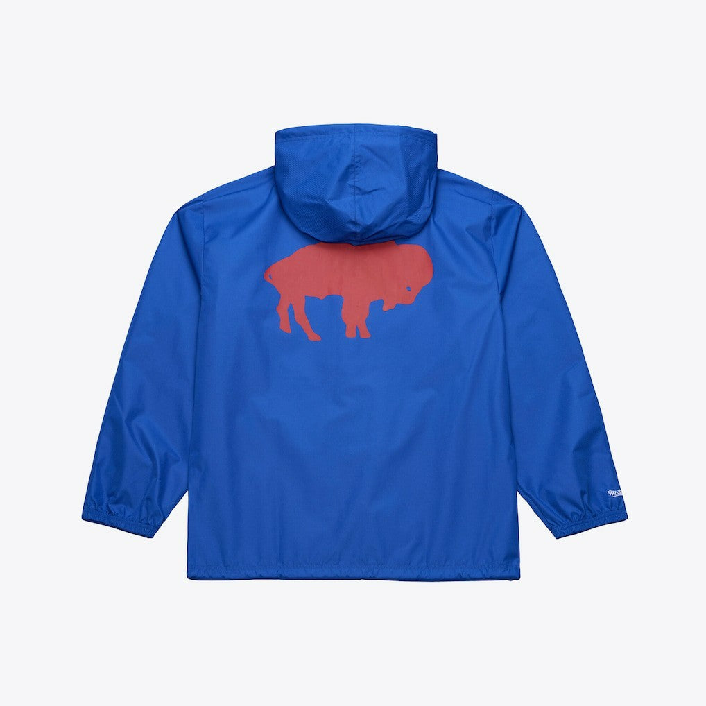 Buffalo Bills Mitchell & Ness Coaches Full-Snap Hooded Windbreaker Jacket