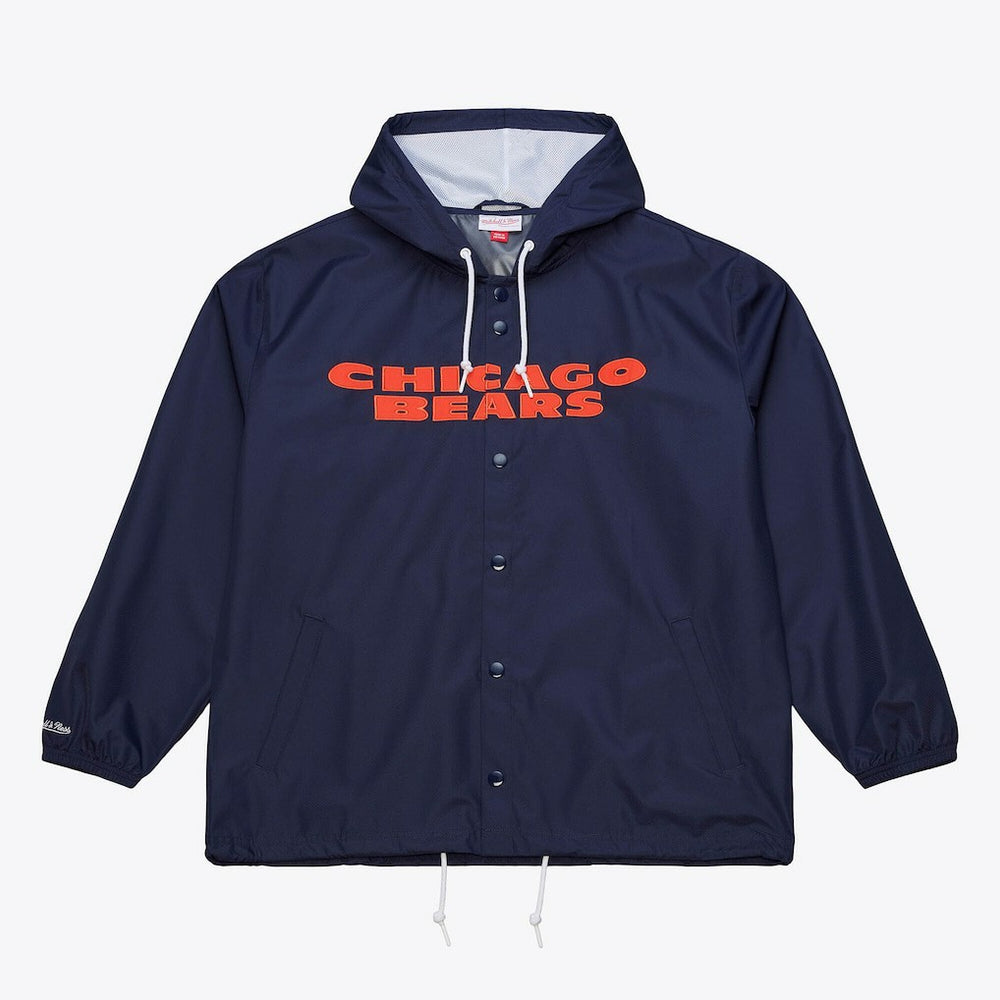 Chicago Bears Mitchell & Ness Coaches Full-Snap Hooded Windbreaker Jacket