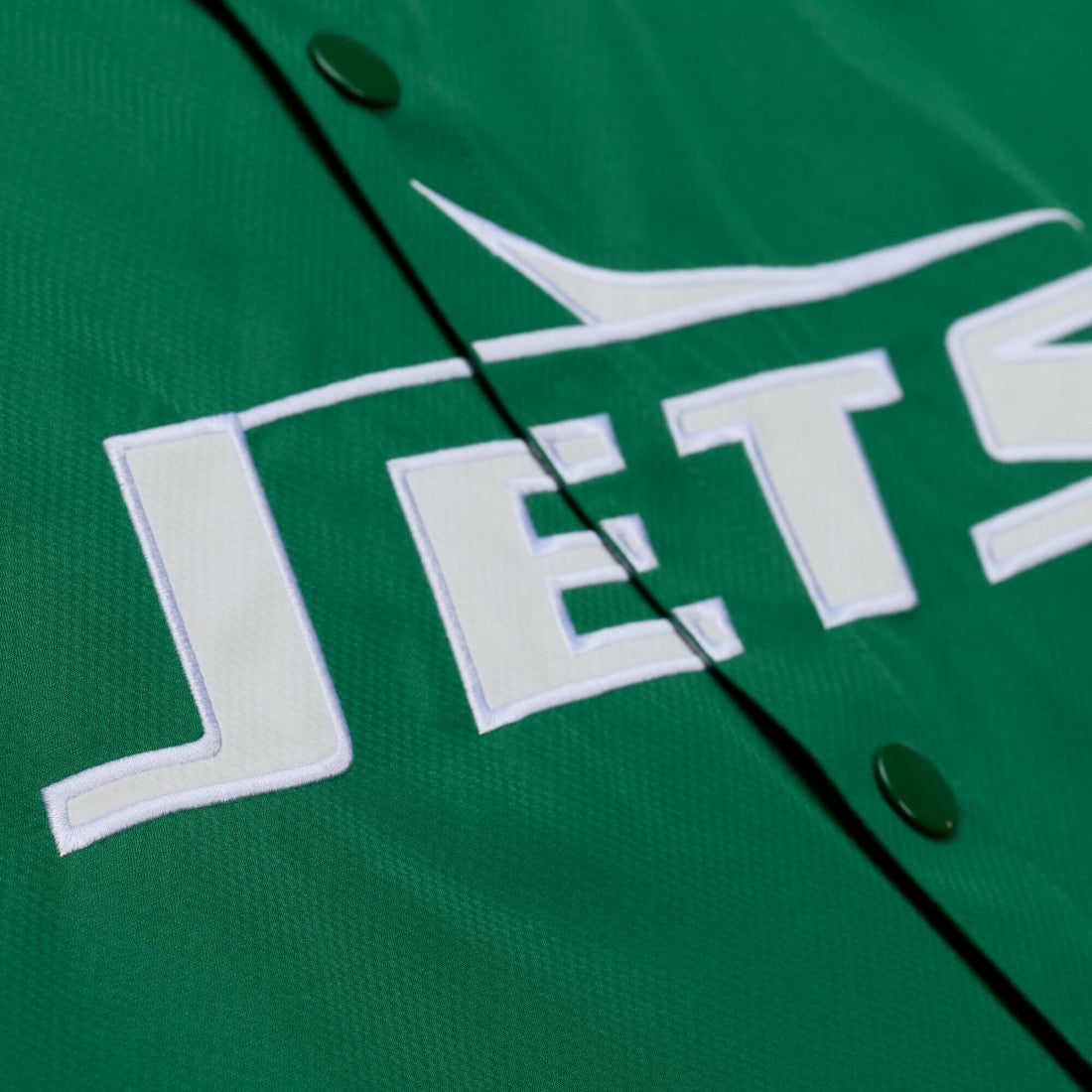 New York Jets Mitchell & Ness Coaches Full-Snap Hooded Windbreaker Jacket