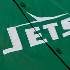 New York Jets Mitchell & Ness Coaches Full-Snap Hooded Windbreaker Jacket