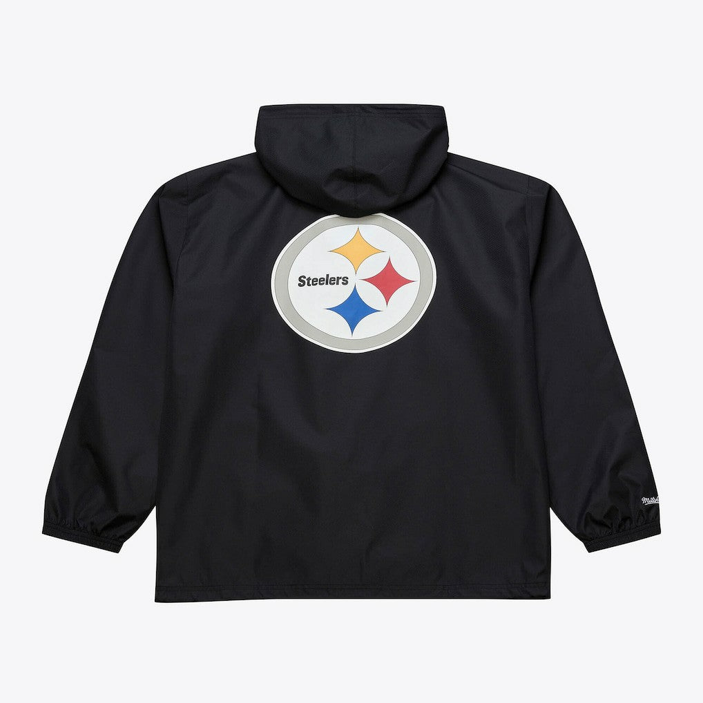 Pittsburgh Steelers Mitchell & Ness Coaches Full-Snap Hooded Windbreaker Jacket