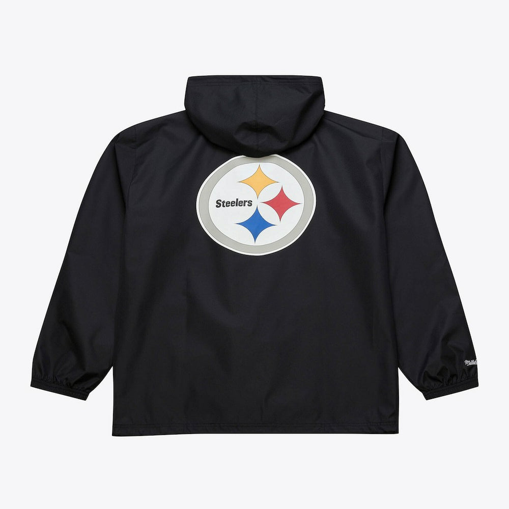 Pittsburgh Steelers Mitchell & Ness Coaches Full-Snap Hooded Windbreaker Jacket
