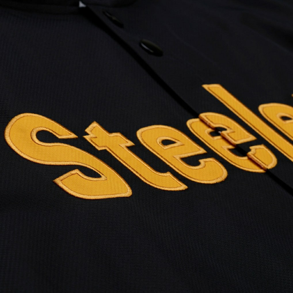 Pittsburgh Steelers Mitchell & Ness Coaches Full-Snap Hooded Windbreaker Jacket