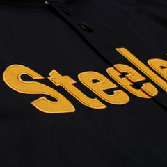 Pittsburgh Steelers Mitchell & Ness Coaches Full-Snap Hooded Windbreaker Jacket