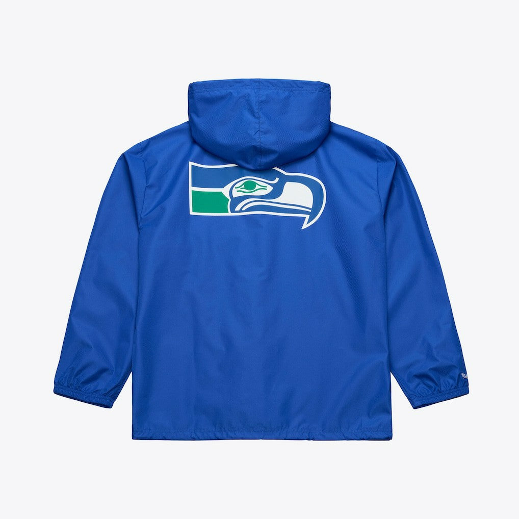 Seattle Seahawks Mitchell & Ness Coaches Full-Snap Hooded Windbreaker Jacket