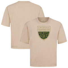 Arizona Diamondbacks Levelwear Oversized Luxe Signature Knit Buckler T-Shirt | MLB US