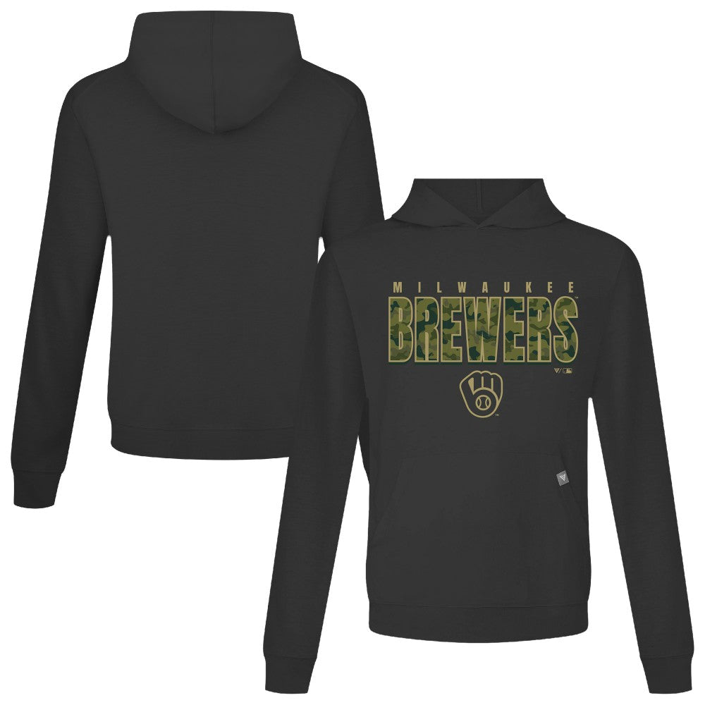Milwaukee Brewers Levelwear Relay Protect Pullover Hoodie | MLB Shop