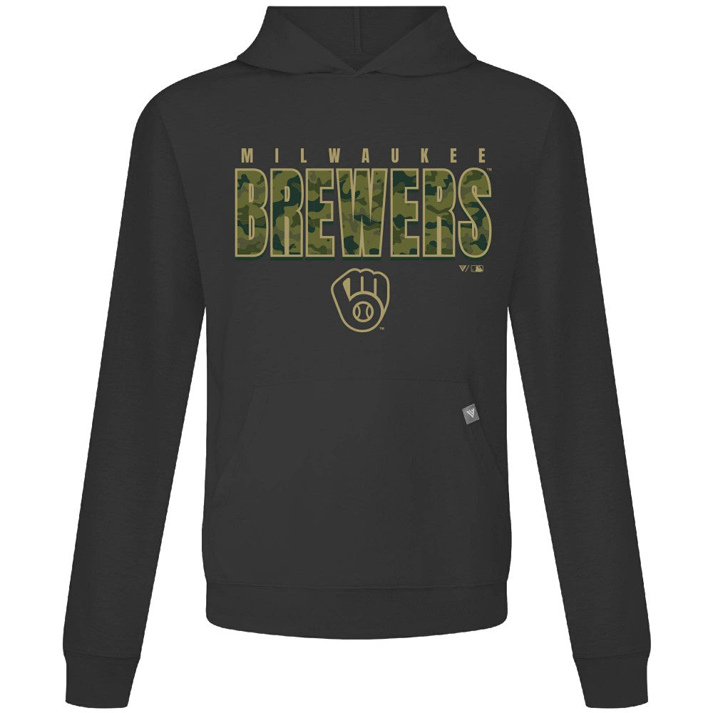 Milwaukee Brewers Levelwear Relay Protect Pullover Hoodie | MLB Shop