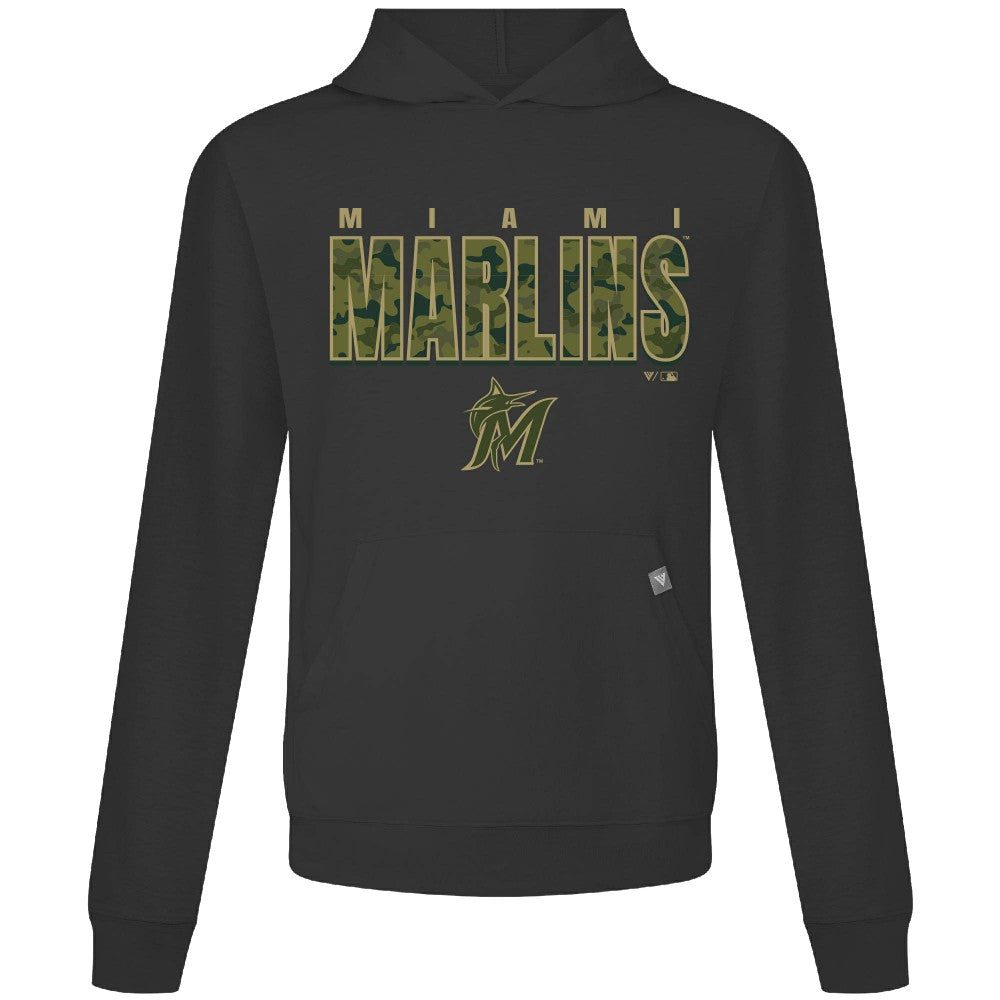 Miami Marlins Levelwear Relay Protect Pullover Hoodie | MLB Shop