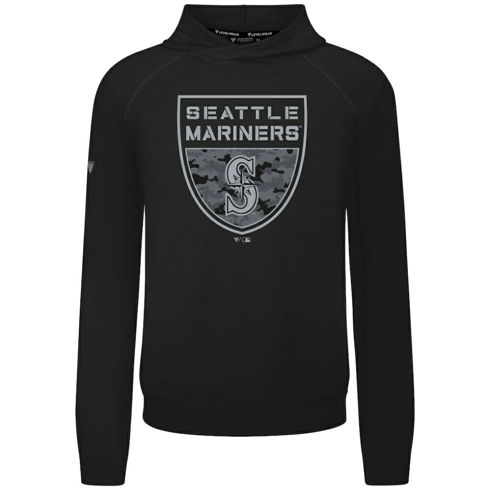 Seattle Mariners Levelwear Mandate Buckler Tri-Blend Pullover Hoodie | MLB Discount