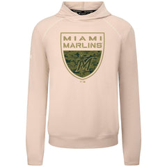 Miami Marlins Levelwear Mandate Buckler Tri-Blend Pullover Hoodie | MLB Shop