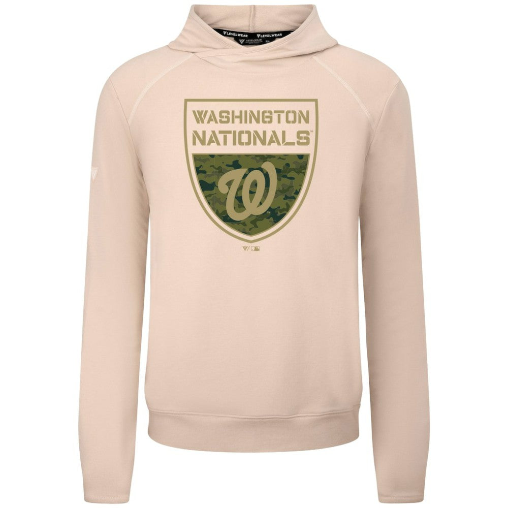 Washington Nationals Levelwear Mandate Buckler Tri-Blend Pullover Hoodie | MLB For sale
