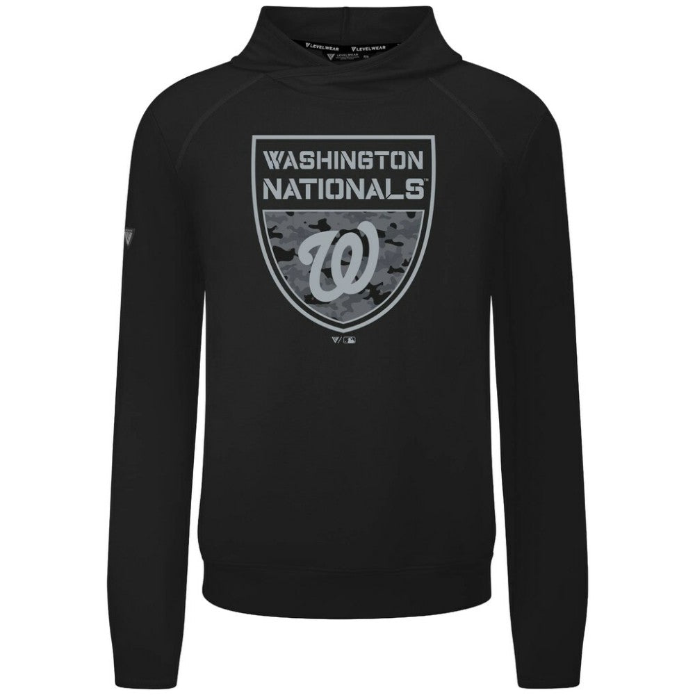 Washington Nationals Levelwear Mandate Buckler Tri-Blend Pullover Hoodie | MLB Online