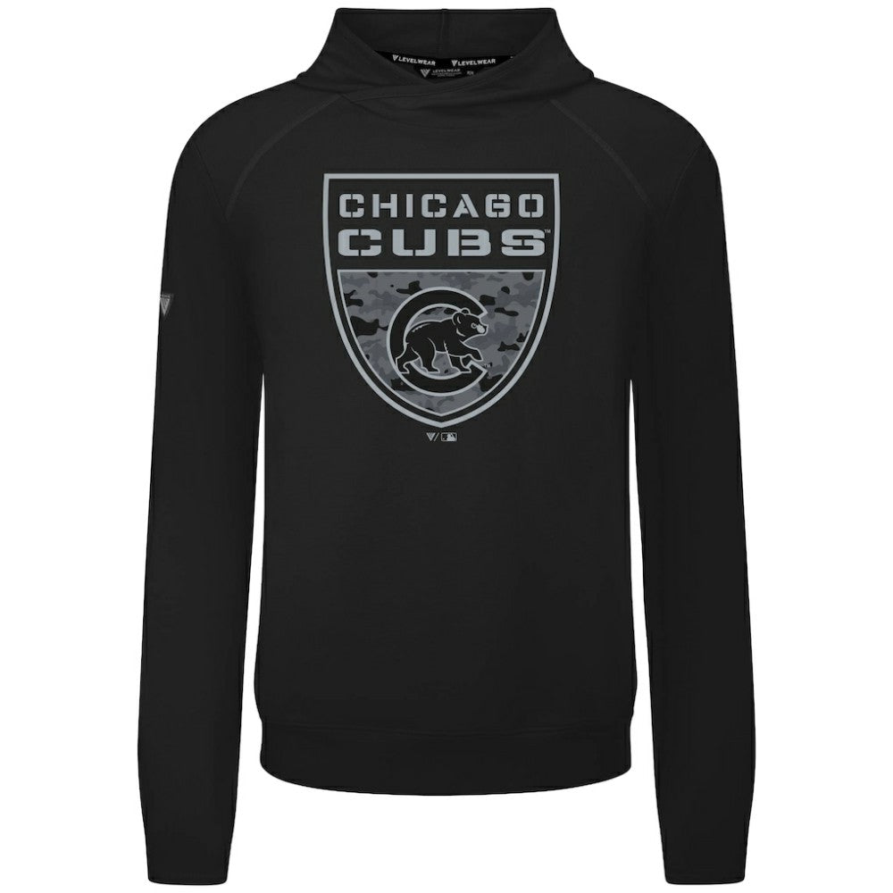 Chicago Cubs Levelwear Mandate Buckler Tri-Blend Pullover Hoodie | MLB Online