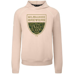 Milwaukee Brewers Levelwear Mandate Buckler Tri-Blend Pullover Hoodie | MLB Sale