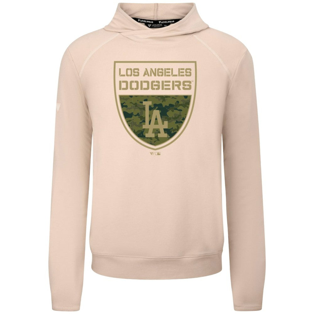 Los Angeles Dodgers Levelwear Mandate Buckler Tri-Blend Pullover Hoodie | MLB New