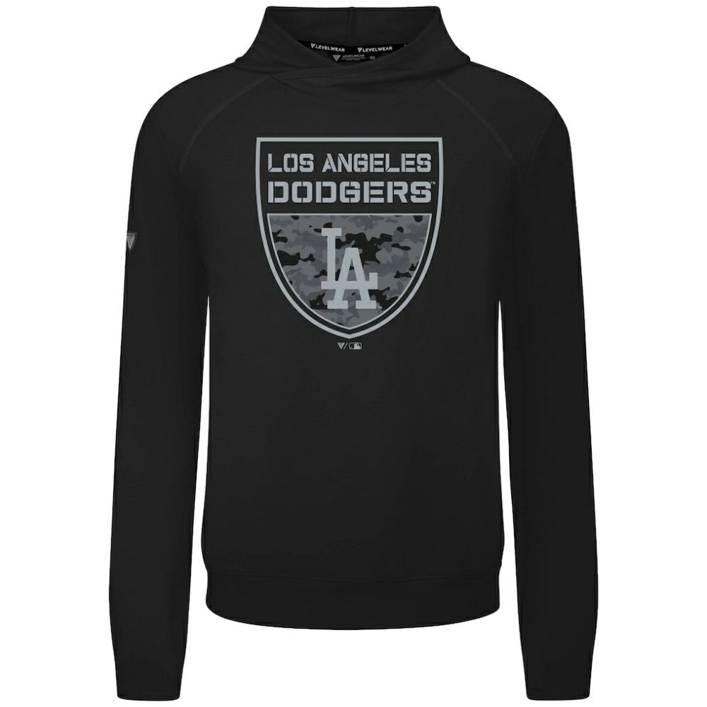 Los Angeles Dodgers Levelwear Mandate Buckler Tri-Blend Pullover Hoodie | MLB Sale