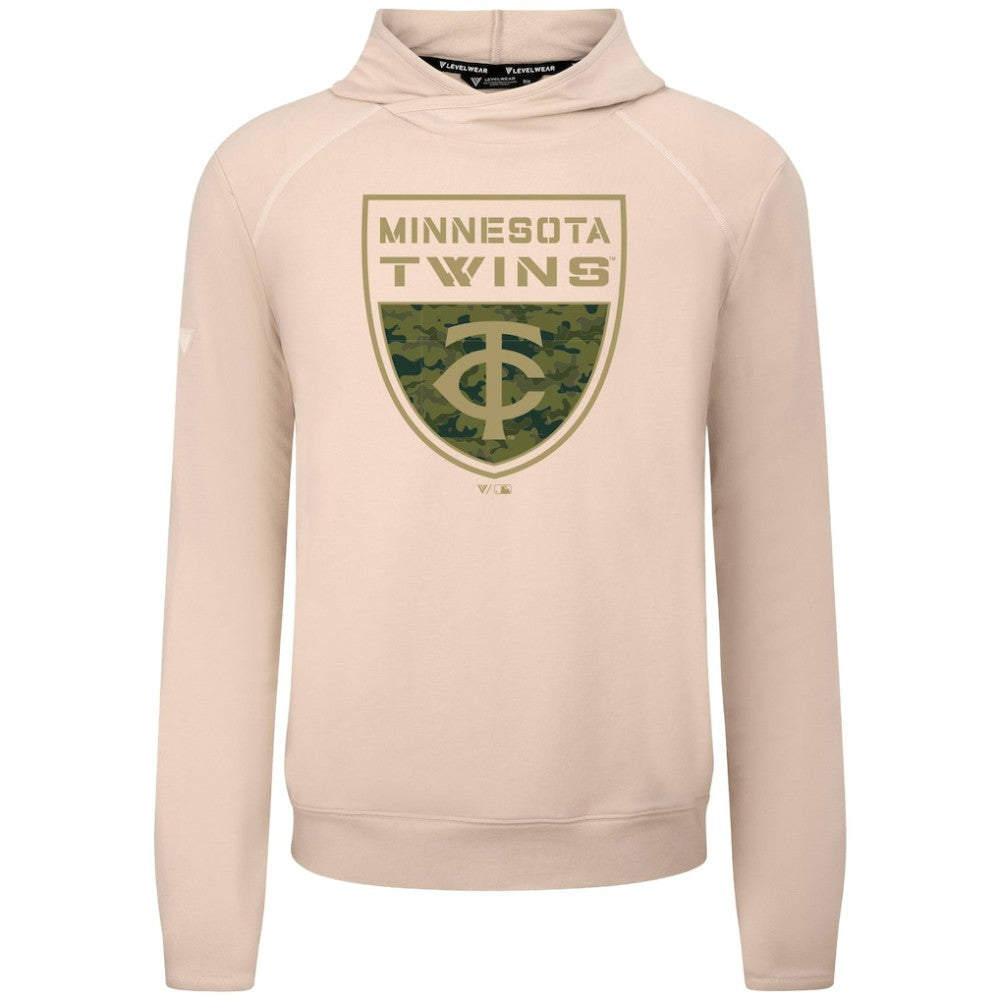 Minnesota Twins Levelwear Mandate Buckler Tri-Blend Pullover Hoodie | MLB Sale