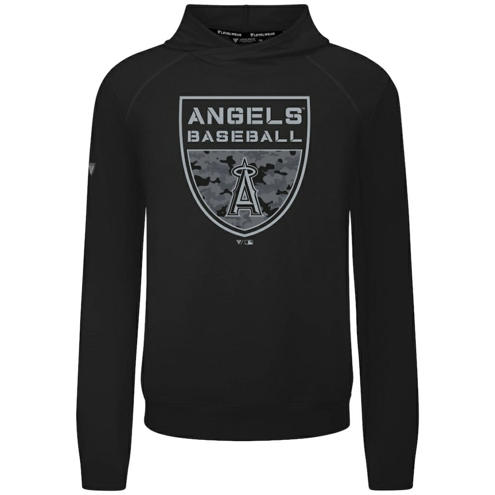 Los Angeles Angels Levelwear Mandate Buckler Tri-Blend Pullover Hoodie | MLB For sale