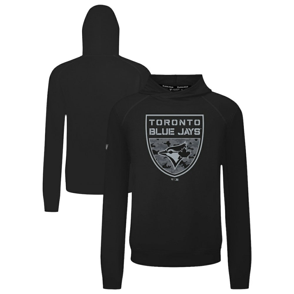 Toronto Blue Jays Levelwear Mandate Buckler Tri-Blend Pullover Hoodie | MLB Discount