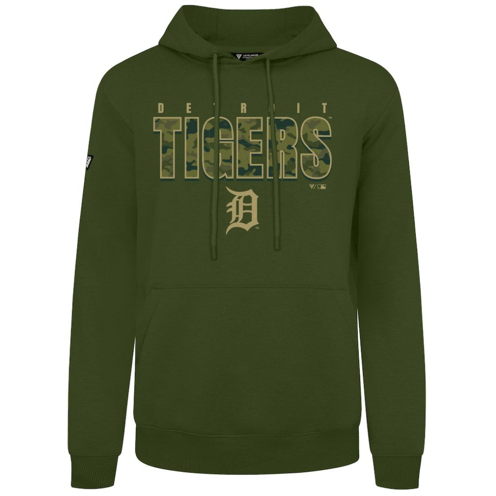 Detroit Tigers Levelwear Podium Protect Pullover Hoodie | MLB Outlet
