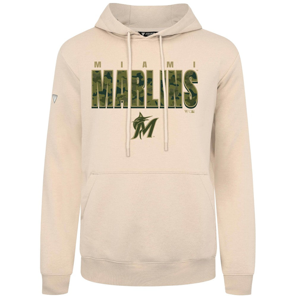 Miami Marlins Levelwear Podium Protect Pullover Hoodie | MLB Outlet