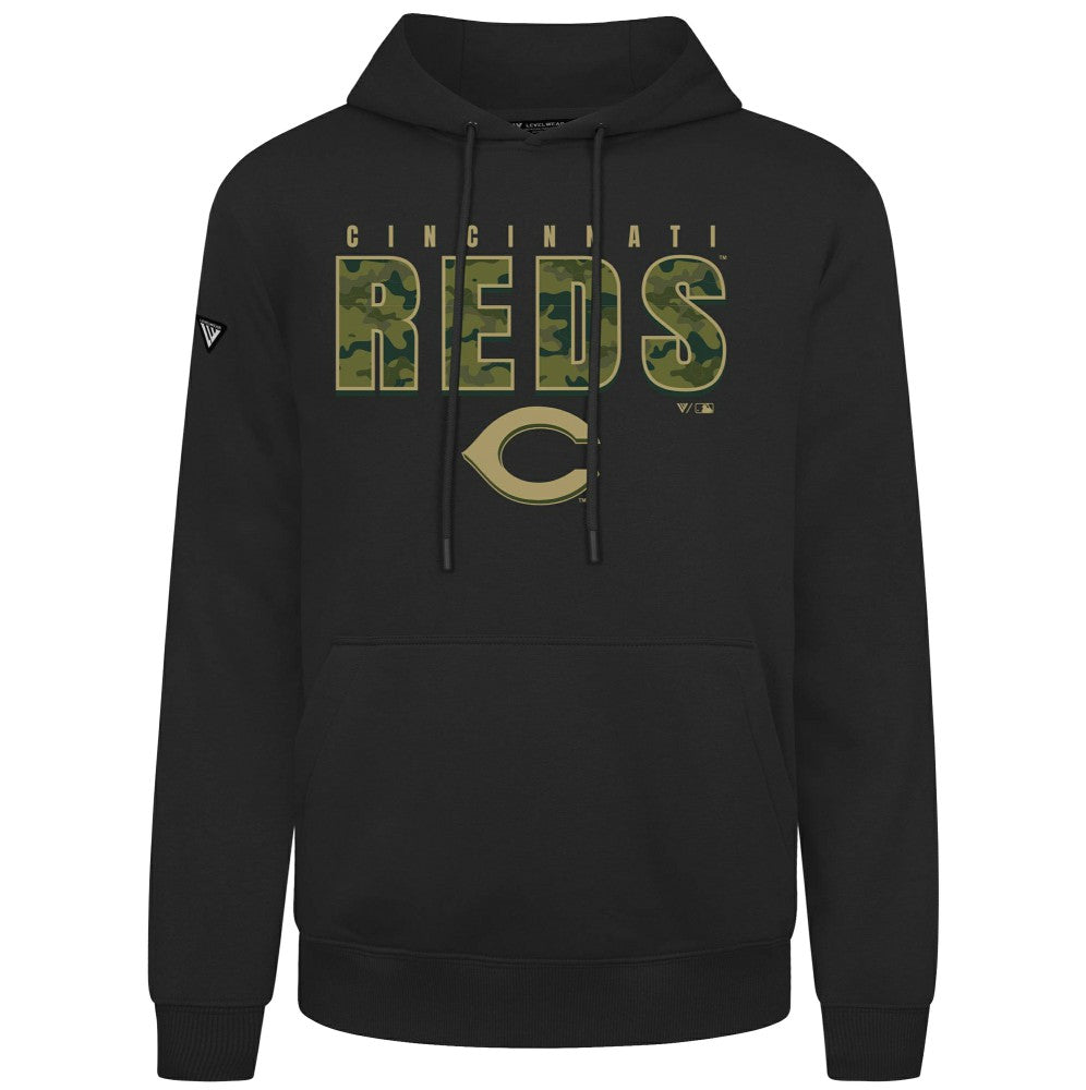 Cincinnati Reds Levelwear Podium Protect Pullover Hoodie | MLB Online