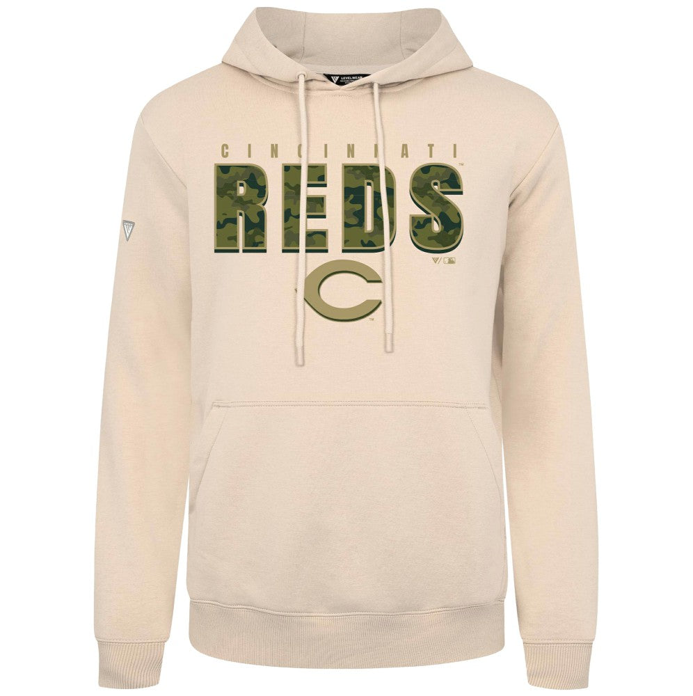 Cincinnati Reds Levelwear Podium Protect Pullover Hoodie | MLB Discount